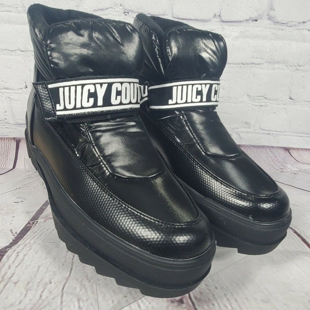 Juicy Couture Women's Size 8 Black Veronica Winter Platform Boots